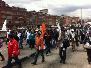 Con la movilización construyendo unidad: II Cumbre Agraria: Campesina, Étnica y popular, Bogota Marzo 18 de 2014