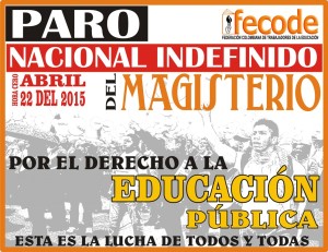 FECODE PARO 22 DE ABRIL